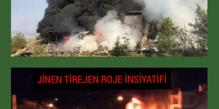 SON DAKİKA – Jinên Tîrêjên Rojê İnisiyatifi 12 araç, 1 galeri ve 1 depoyu yaktı