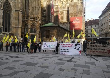 TEKO-JIN ve TCŞ’den Viyana’da “Öcalan’a Özgürlük” eylemi