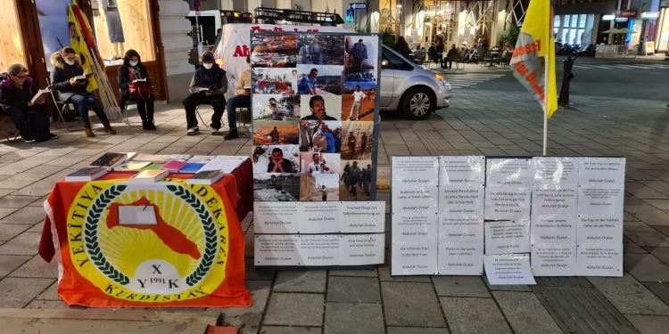 Viyana’da gençler “Öcalan’a Özgürlük” dedi