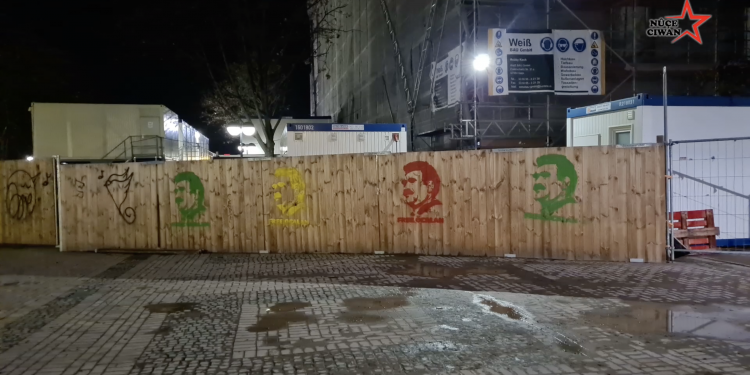 Dortmund’da gençlerden stencil çalışması