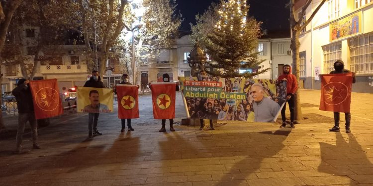 Marsilya’da Şengal protestosu