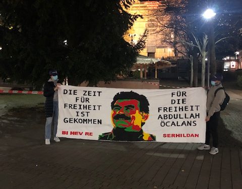 Bensheim’de gençlerden “Öcalan’a Özgürlük” eylemi