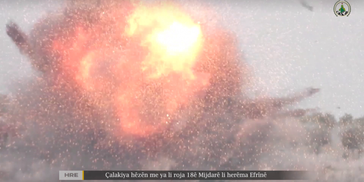 SON DAKİKA – HRE çetelerle beraber havaya uçurduğu aracın görüntülerini yayınladı