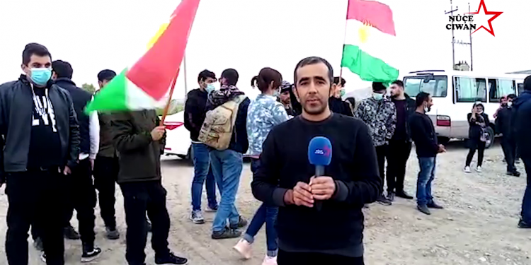 Muhabirimiz Başûr gençliğinin engellenen yürüyüşünü aktardı