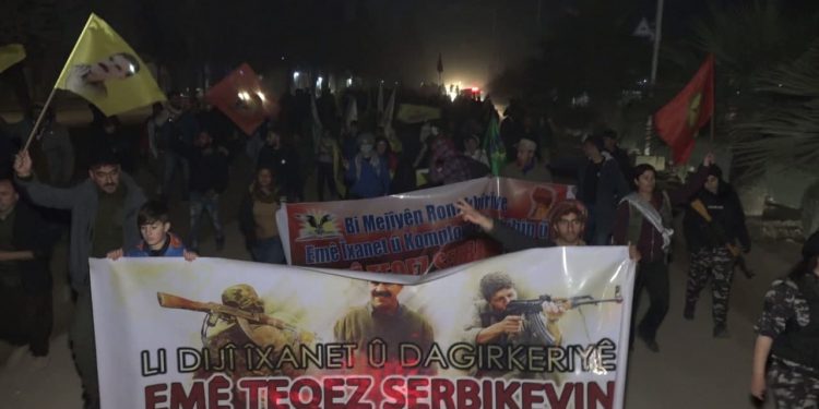 Gençlerin uzun yürüyüşü Tirbespiyê’ye yetişti