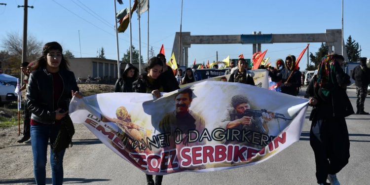 Uzun yürüyüş son gününde Dêrik’e doğru yola çıktı