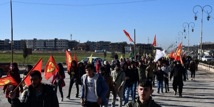 Uzun yürüyüş son gününde Dêrik’e doğru yola çıktı