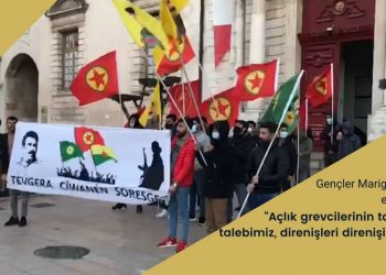 Gençler Marignane’de eylemde: “Açlık grevcilerinin talepleri talebimiz, direnişleri direnişimizdir”