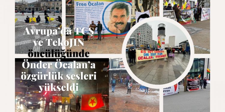 Avrupa’da TCŞ ve TekoJIN öncülüğünde Önder Öcalan’a özgürlük sesleri yükseldi
