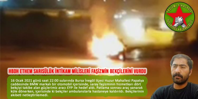 SON DAKİKA – HBDH Ethem Sarısülük İntikam Milisleri faşizmin bekçilerini vurdu