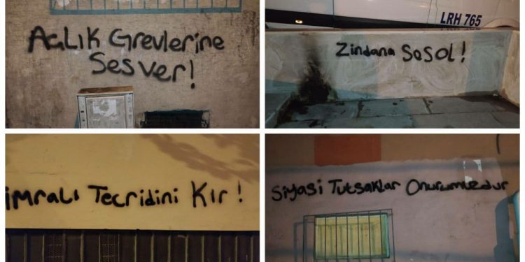 HDP Gençlik Meclisinden zindanlara destek yazılaması