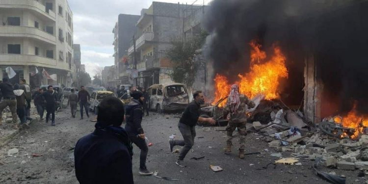 SON DAKİKA – TC işgali altındaki Ezaz’da patlama