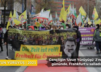 Gençliğin ‘Uzun Yürüyüşü’ 2’nci gününde, Frankfurt’u salladı