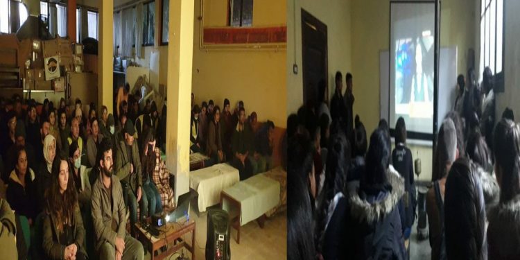 Yunanistan ve Şehba gençliği komploya ilişkin sinevizyon izledi