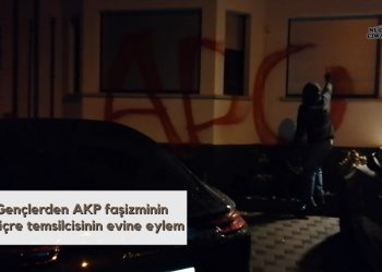 Gençlerden AKP faşizminin İsviçre temsilcisinin evine eylem