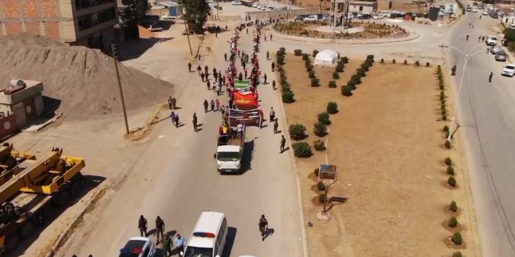 Uzun yürüyüşten dron çekimlerine yansıyan büyük coşku