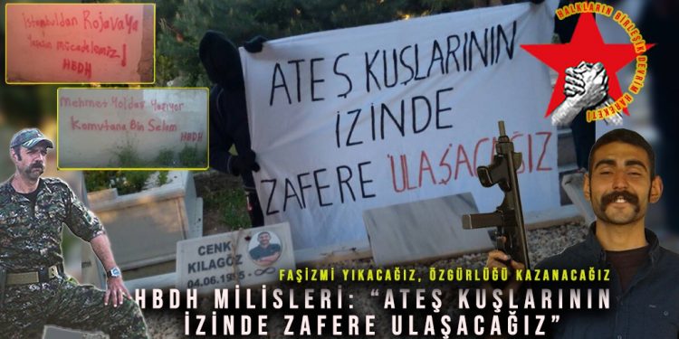 HBDH yazılamalar ve pankartlarla şehitleri andı