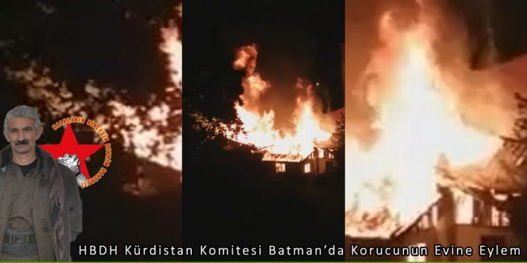 SON DAKİKA – HBDH Kürdistan Komitesi’nden Êlih’de korucunun evine eylem