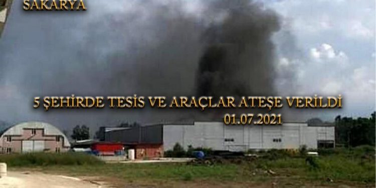 SON DAKİKA – Ateşin Çocukları yakmaya devam ediyor; Tesis ve araçlar ateşe verildi