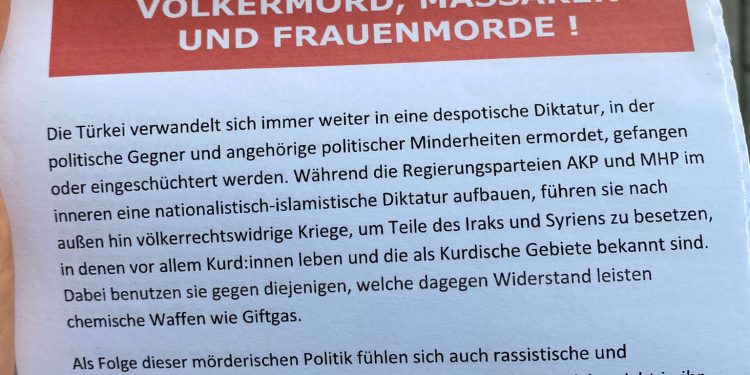 Viyana’da gençler faşist TC’yi teşhir etti