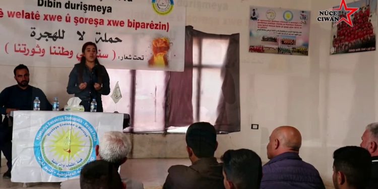 TCŞ Kobanê’de “Göç’e Hayır” hamlesi kapsamında seminer gerçekleştirdi