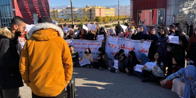 Başûrê Kürdistanlı öğrenciler bugün de alanlarda