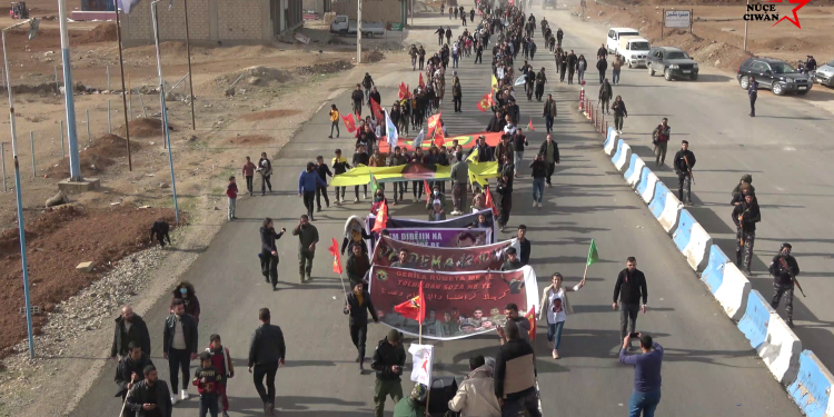 ÖZEL – Rojava’daki uzun yürüyüşte gençliğin moral, coşku ve kararlılığı