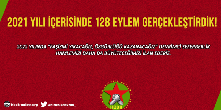 HBDH: 2021’de 128 eylem gerçekleştirdik