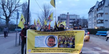 Evry gençliği, Öcalan’ın özgürlüğü için yürüdü