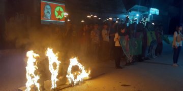 Gençler ve genç kadınlar Heleb’de işgale karşı yürüdü