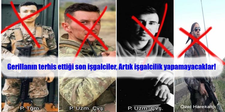 Gerillanın evlerine geri gönderdiği son 4 işgalci