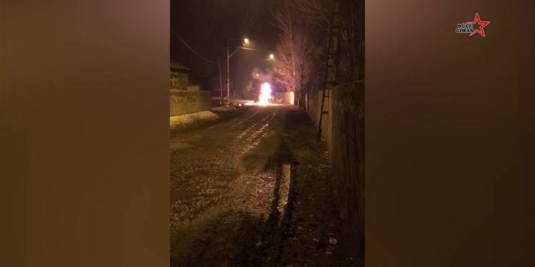 Şehit Berjin Amargi İntikam Birimi zırhlı aracı molotofla vurdu