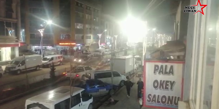 TC işgal operasyonuna karşı DGH Gever’de polis karakolunu havai fişeklerle vurdu