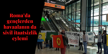 Roma’da gençlerden hava alanında sivil itaatsizlik eylemi