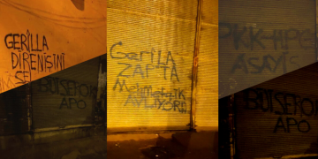 Yurtsever Gençlik Amed’de yazılama çalışması gerçekleştirdi