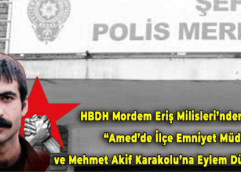 Sur Direnişi şehidi Eriş Mordem anısına eylem gerçekleştirildi