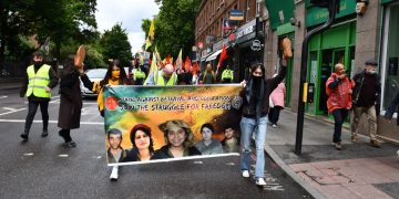 Londra’da Uzun Yürüyüş eyleminin 2’inci günü tamamlandı