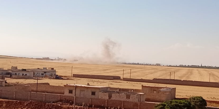 İşgalci Türk devleti Şehba’yı bombalıyor