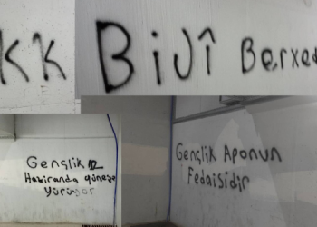 Yurtsever Gençlik İzmir’de yazılama çalışması gerçekleştirdi