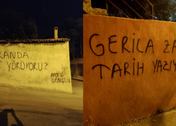 Yurtsever Gençlik’ten yazılama çalışması: 12 Haziran’da Güneşe Yürüyoruz