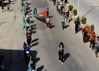 Rojava gençlerinin yürüyüşü 3’üncü gününde devam ediyor