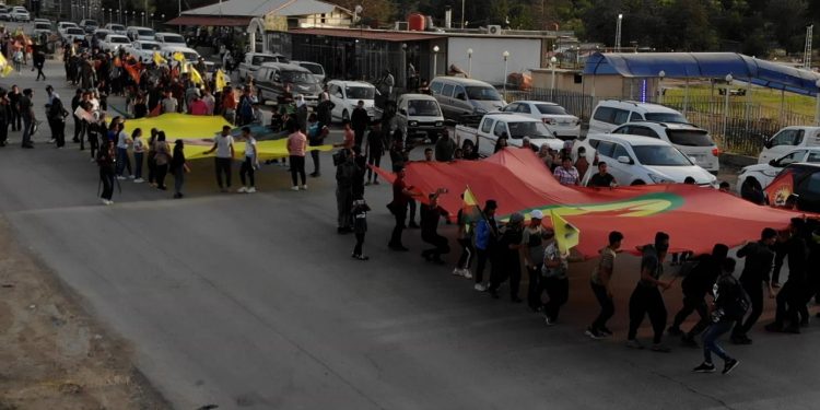 Rojava gençlerinin yürüyüşü Dêrîk’e yetişti