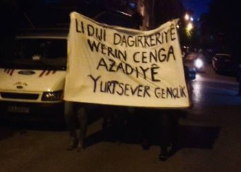 Yurtsever gençlikten işgale karşı yürüyüş