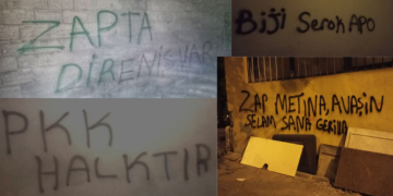 Yurtsever Gençlik’ten yazılama çalışması