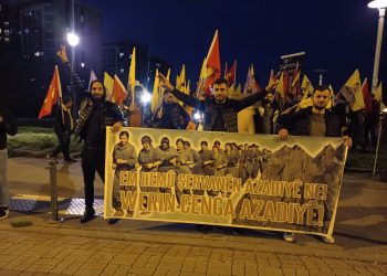 Grigny’de Kürdistan gençliği işgale karşı ayaklandı