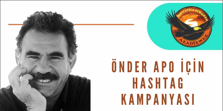 Însiyatîfa Ciwanên Azadîxwaz’dan Önder Apo’nun fiziki özgürlüğü için hashtag kampanyası