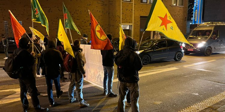 Liege’de Kürt ve enternasyonal gençlikten ortak eylem