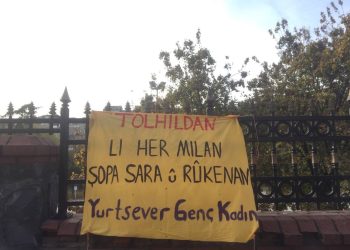 Yurtsever Genç Kadın’lardan İstanbul’da pankart eylemi