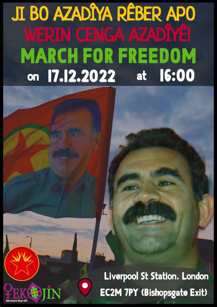 Gençler Önder APO’nun fiziki özgürlüğü için alanlara çıkıyor