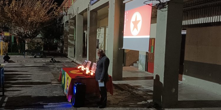 Paris ve Silopi Şehitleri Atina’daki Lavrio kampında anıldı